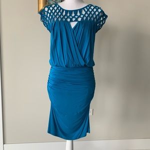 Blue Jersey stylish summer dress new without tags